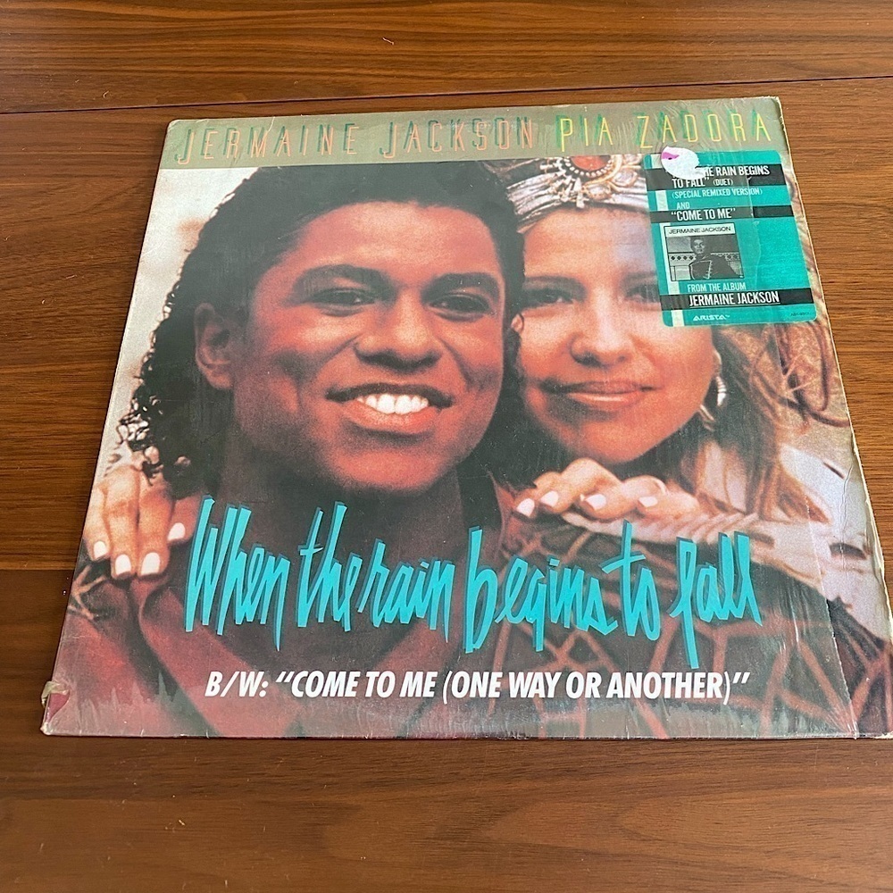Jermaine Jackson When The Rain Begins to Fall Vinyl